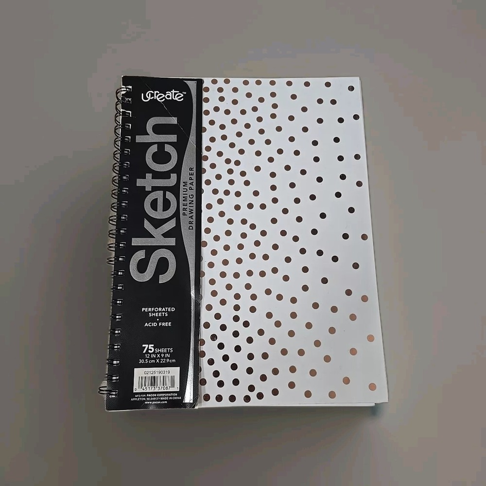 U Create Sketchbook 75 Sheets Premium Drawing Paper Art Pad‎ 12"x9"